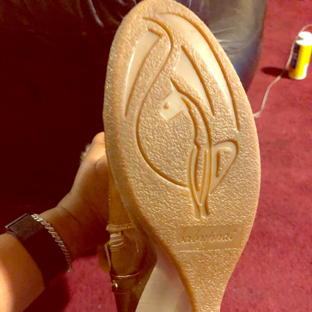 Baby phat boots with clear heel